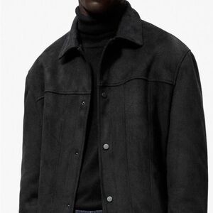 Zara Men's Black Suede Jacket